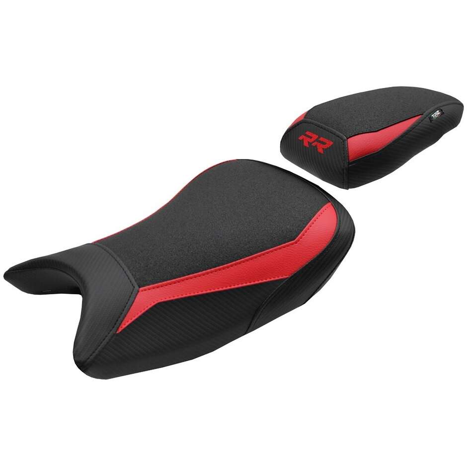 TPZ Italia complete seat, BMW specific, for the S 1000 RR 2019-2025, Varel Ultragrip model.