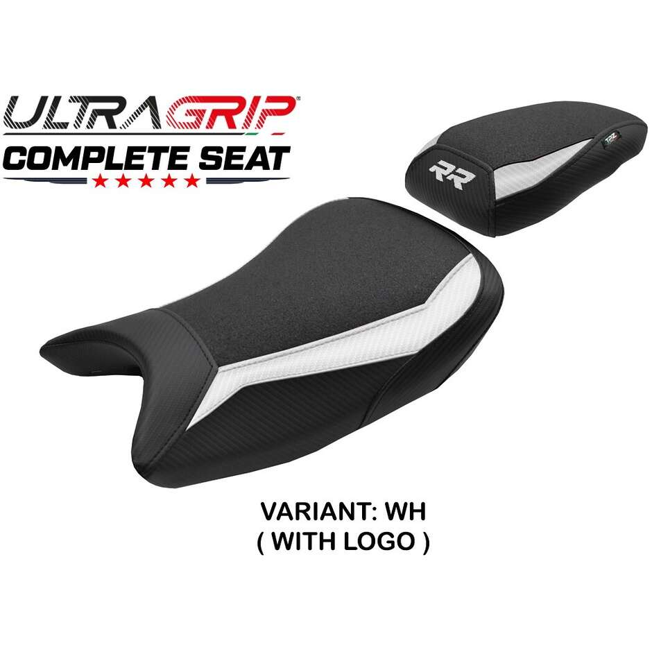 TPZ Italia complete seat, BMW specific, for the S 1000 RR 2019-2025, Varel Ultragrip model.