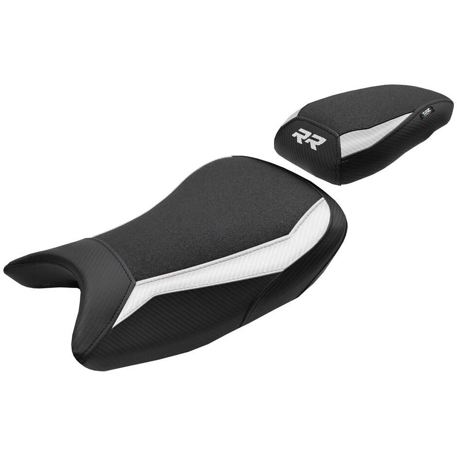 TPZ Italia complete seat, BMW specific, for the S 1000 RR 2019-2025, Varel Ultragrip model.