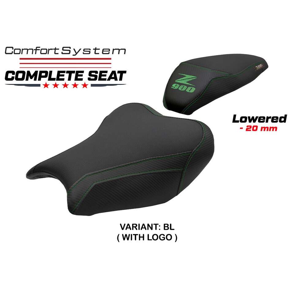 TPZ Italia Complete Seat Specific for Kawasaki Z 900 2017-2024 Model Liaka Complete Comfort Seat - Lowered