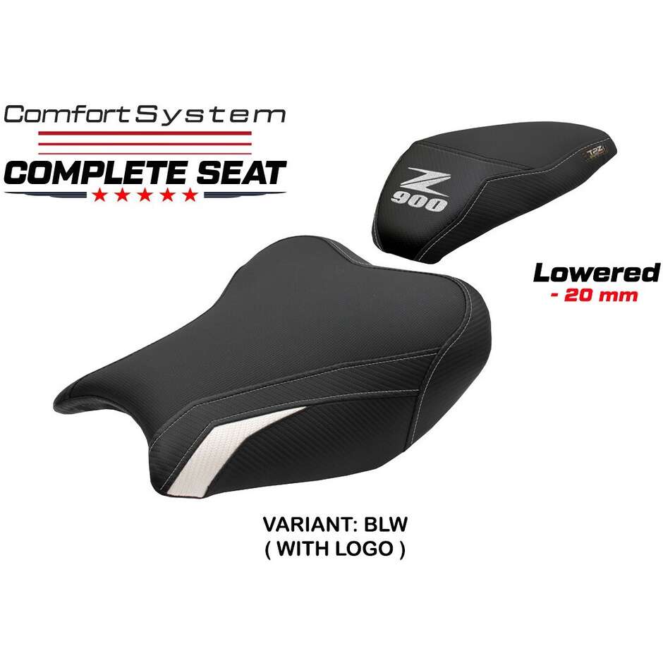 TPZ Italia Complete Seat Specific for Kawasaki Z 900 2017-2024 Model Liaka Complete Comfort Seat - Lowered
