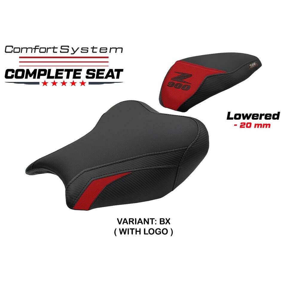 TPZ Italia Complete Seat Specific for Kawasaki Z 900 2017-2024 Model Liaka Complete Comfort Seat - Lowered