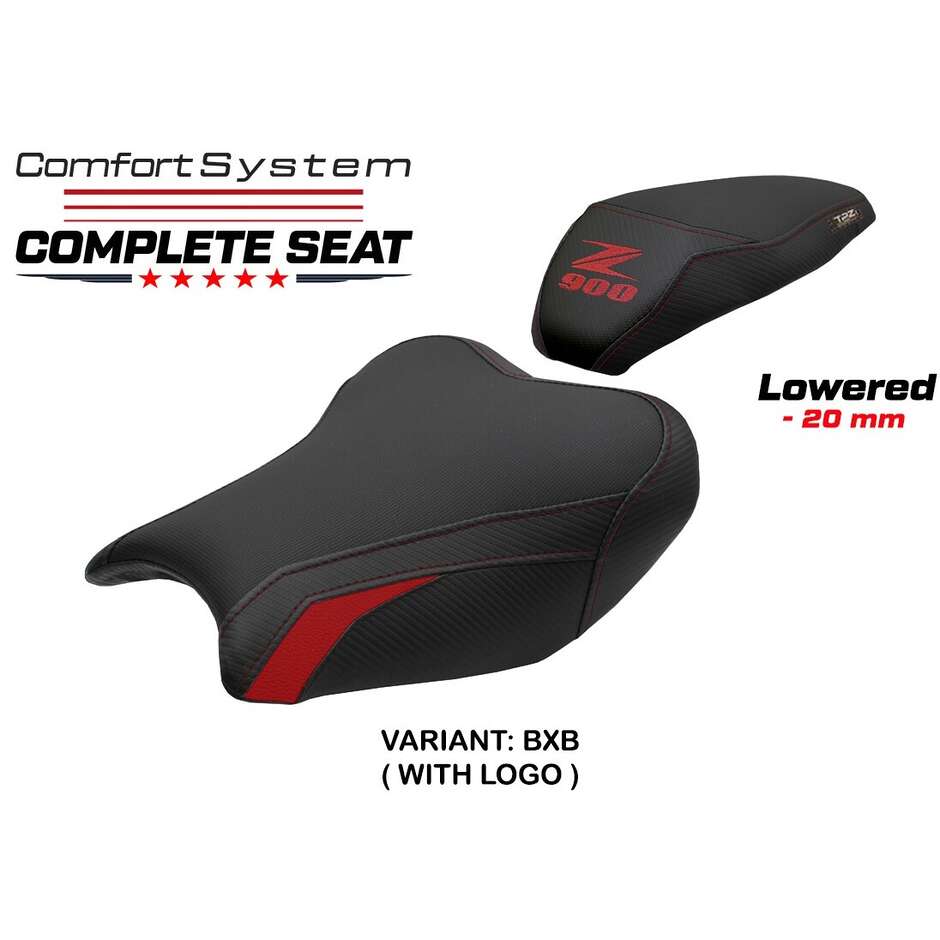 TPZ Italia Complete Seat Specific for Kawasaki Z 900 2017-2024 Model Liaka Complete Comfort Seat - Lowered