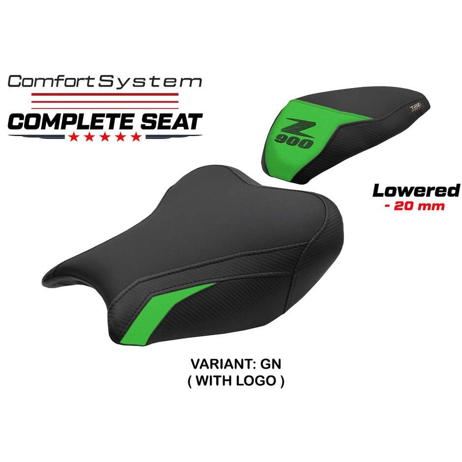 TPZ Italia Complete Seat Specific for Kawasaki Z 900 2017-2024 Model Liaka Complete Comfort Seat - Lowered
