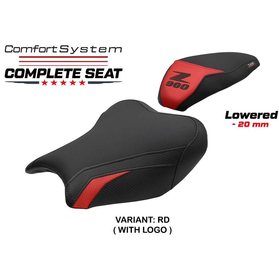 TPZ Italia Complete Seat Specific for Kawasaki Z 900 2017-2024 Model Liaka Complete Comfort Seat - Lowered
