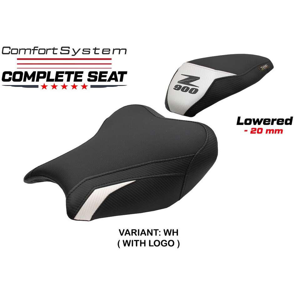 TPZ Italia Complete Seat Specific for Kawasaki Z 900 2017-2024 Model Liaka Complete Comfort Seat - Lowered