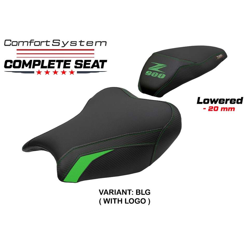 TPZ Italia Complete Seat Specific KawPer asaki Z 900 2017-2024 Model Liaka Complete Comfort Seat - Lowered