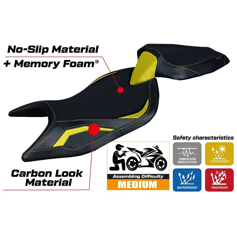 TPZ Italia Seat Cover Specific for Aprilia RS 660 2021-2025 Model Naxos Comfort System