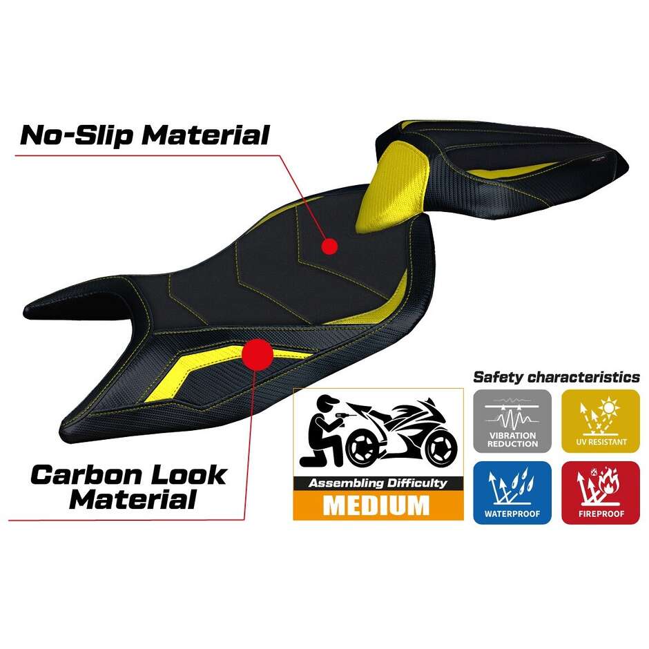 TPZ Italia Seat Cover Specific for Aprilia RS 660 2021-2025 Model Naxos Ultragrip