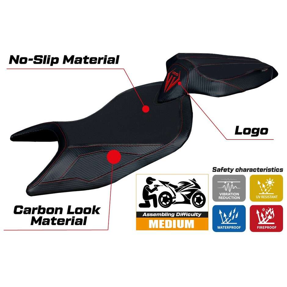 TPZ Italia Seat Cover Specific for Aprilia RS 660 2021-2025 Naxos Model