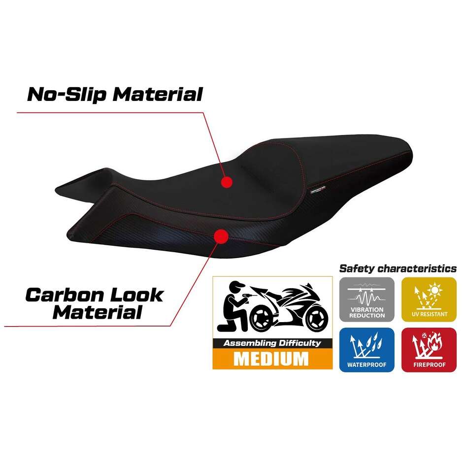 TPZ Italia Seat Cover Specific for Aprilia Shiver 2010-2020 Model Asti 1