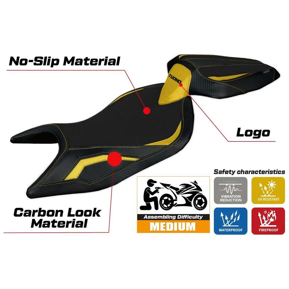 TPZ Italia Seat Cover Specific for Aprilia Tuono 660 2021-2024 Sparta Model