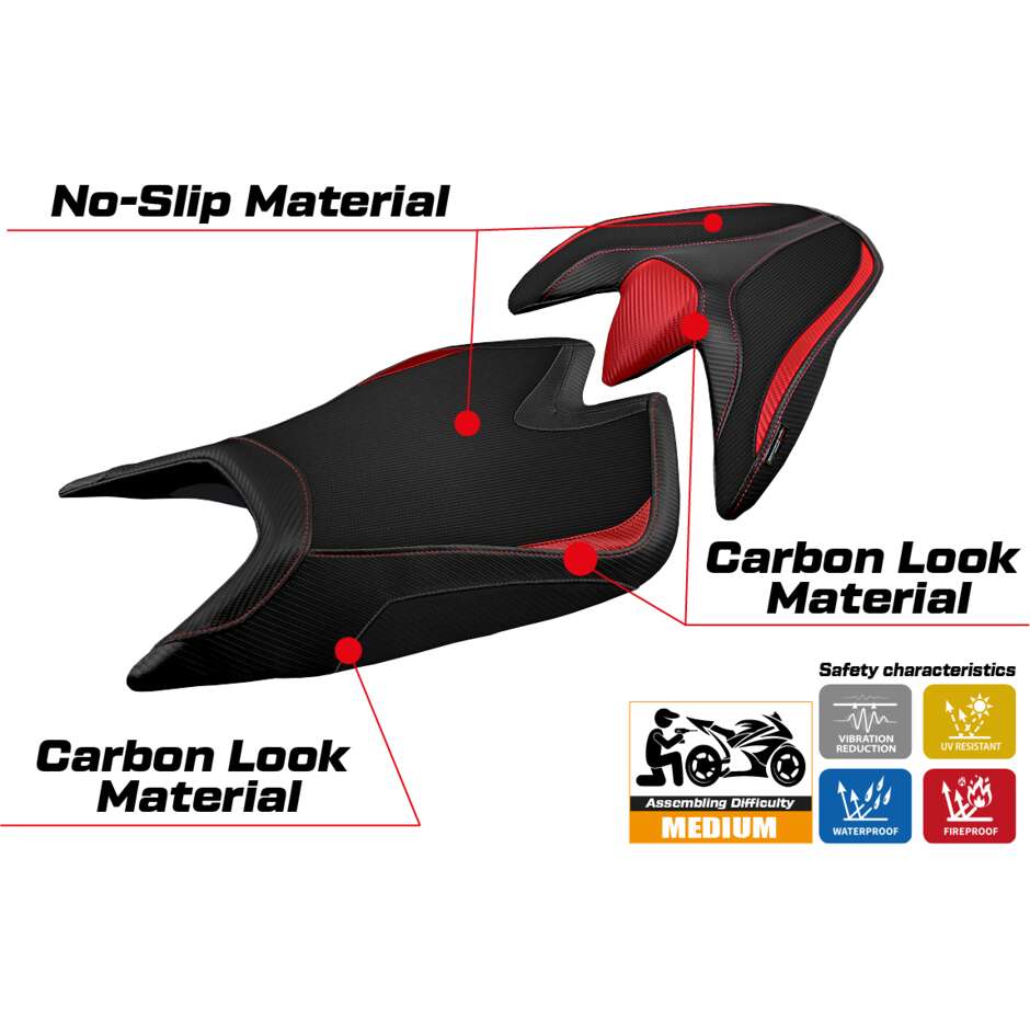 TPZ Italia Seat Cover Specific for Aprilia Tuono V4 2021-2025 Zuera Model