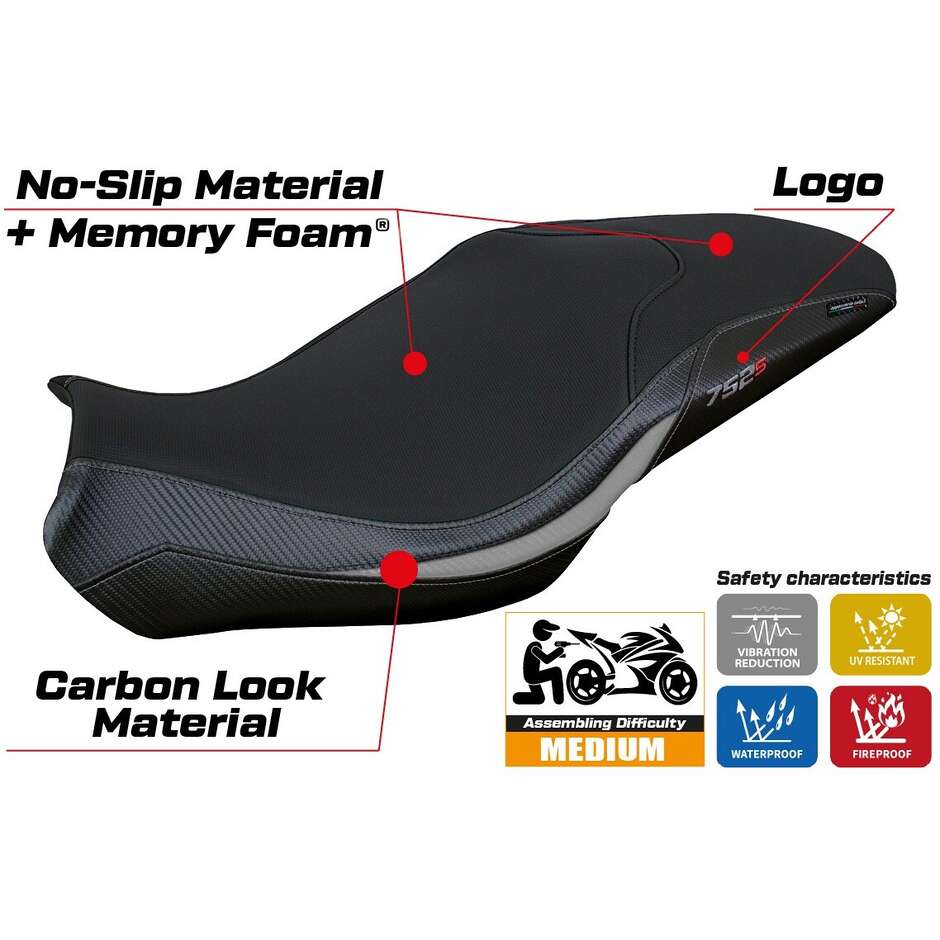 TPZ Italia Seat Cover Specific for Benelli 752 S 2019-2025 Model Lima Comfort System