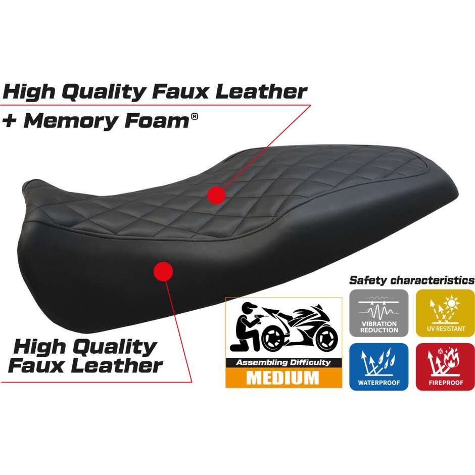 TPZ Italia Seat Cover Specific for Benelli Leoncino 2017-2025 Model Kelso Comfort System
