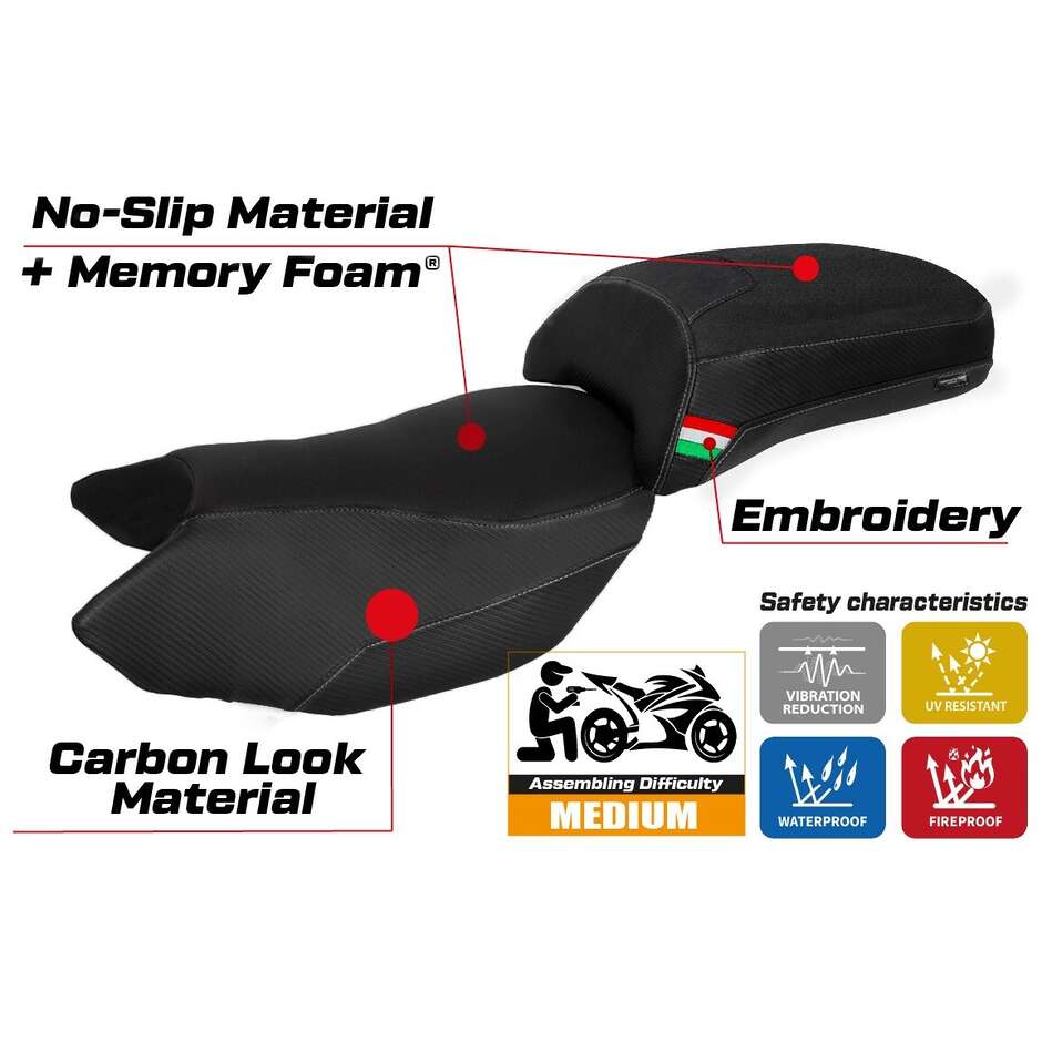 TPZ Italia Seat Cover Specific for Benelli TRK 502 2017-2025 Model Merida Comfort System