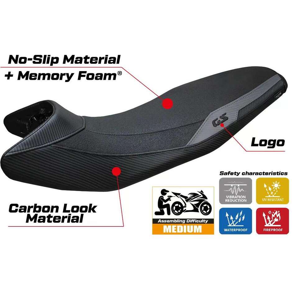 TPZ Italia Seat Cover Specific for BMW F 900 GS 2024-2025 Nemo Model Heating Comfort System