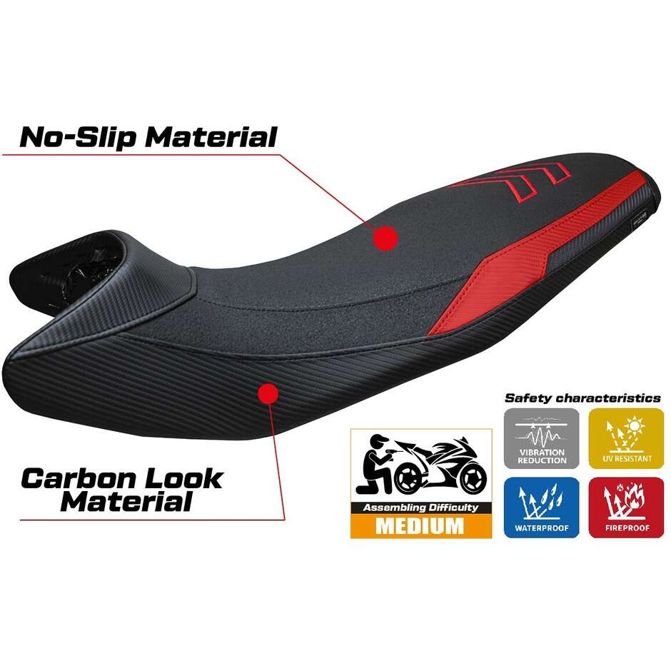 TPZ Italia Seat Cover Specific for BMW F 900 GS 2024-2025 Nemo Model Ultragrip