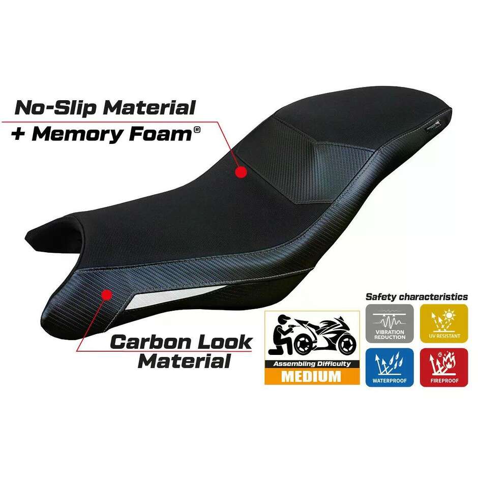 TPZ Italia Seat Cover Specific for BMW G 310 GS 2017-2025 Model Thiva Comfort System