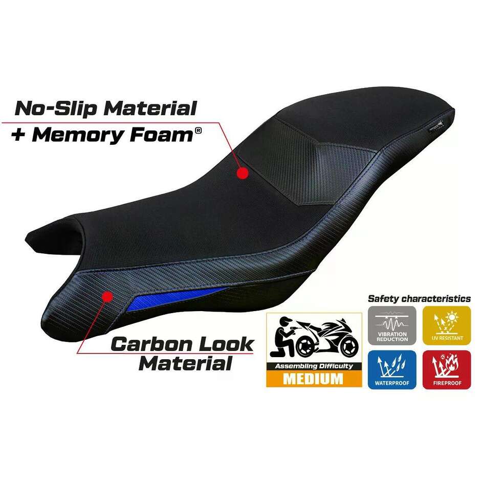 TPZ Italia Seat Cover Specific for BMW G 310 GS 2017-2025 Model Thiva Comfort System