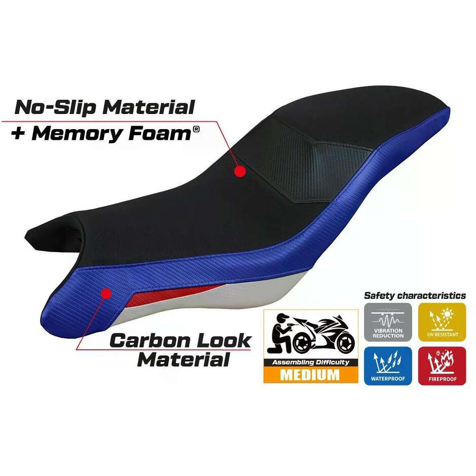 TPZ Italia Seat Cover Specific for BMW G 310 GS 2017-2025 Model Thiva Comfort System