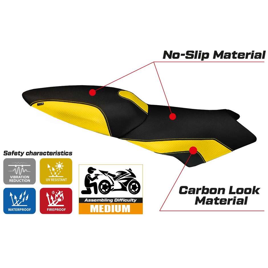 TPZ Italia Seat Cover Specific for BMW K 1200 S 2004 - 2008 Model Lariano 2