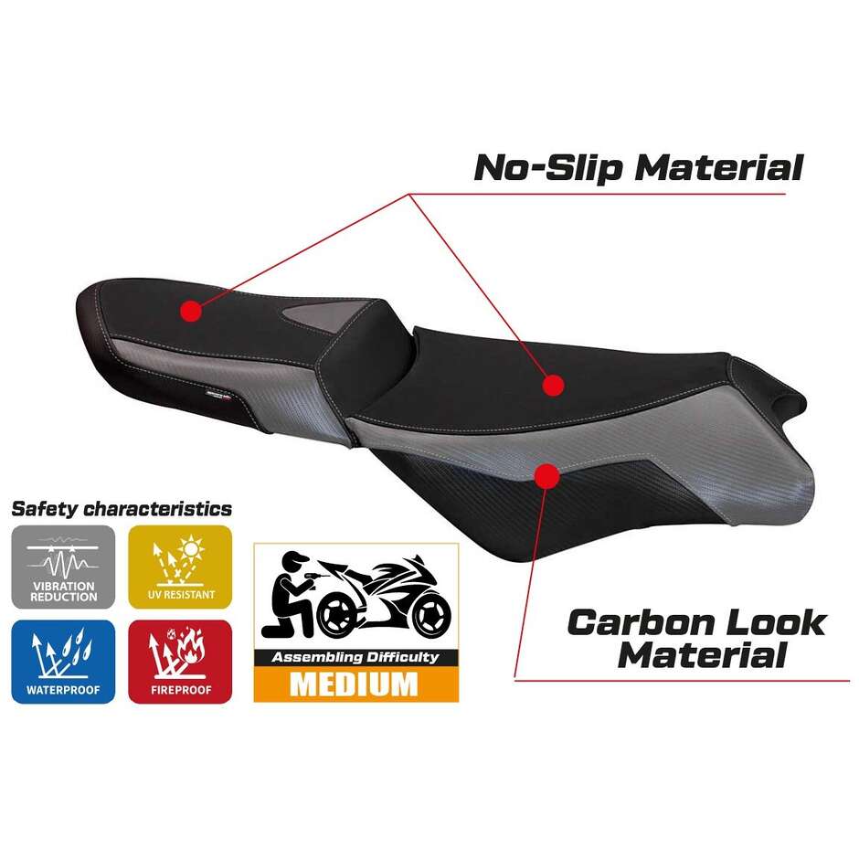 TPZ Italia Seat Cover Specific for BMW K 1300 GT 2009 - 2011 Model Anapa 1 Comfort System
