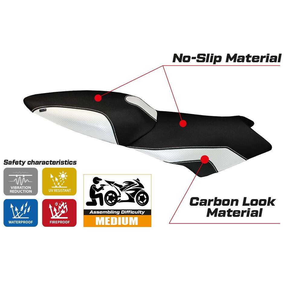 TPZ Italia Seat Cover Specific for BMW K 1300 S 2009 - 2016 Model Lariano 2