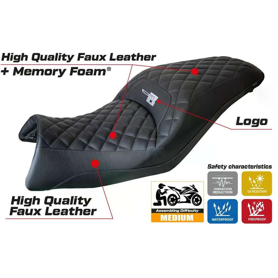 TPZ Italia Seat Cover Specific for BMW K 1600 B 2022-2025 Model Brema Comfort System