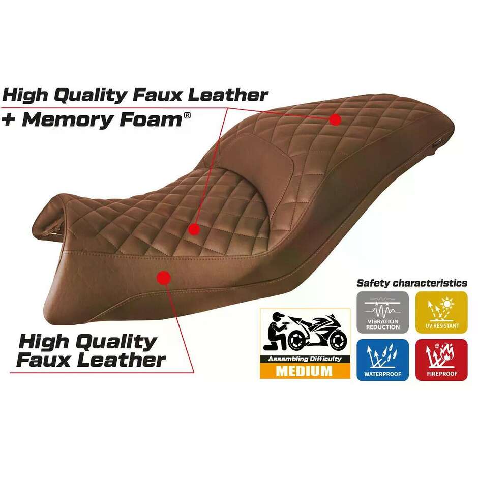 TPZ Italia Seat Cover Specific for BMW K 1600 B 2022-2025 Model Brema Comfort System