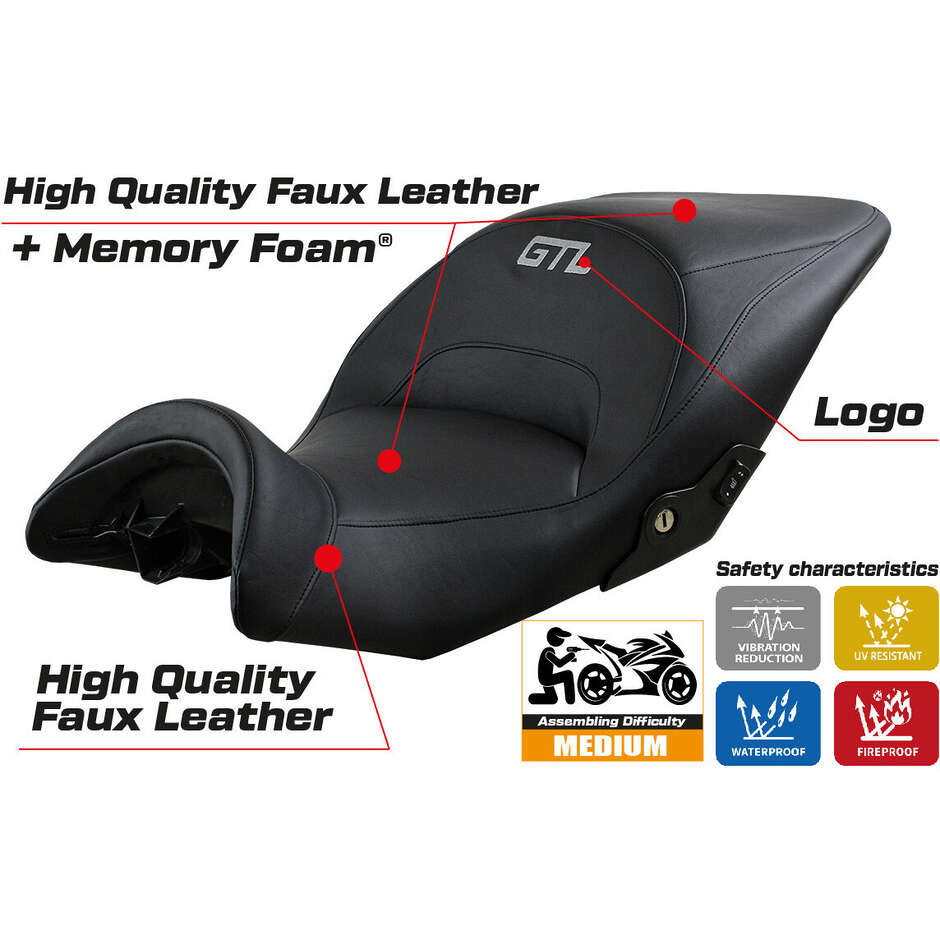 TPZ Italia Seat Cover Specific for BMW K 1600 GTL 2010-2025 Model Lithia Comfort System