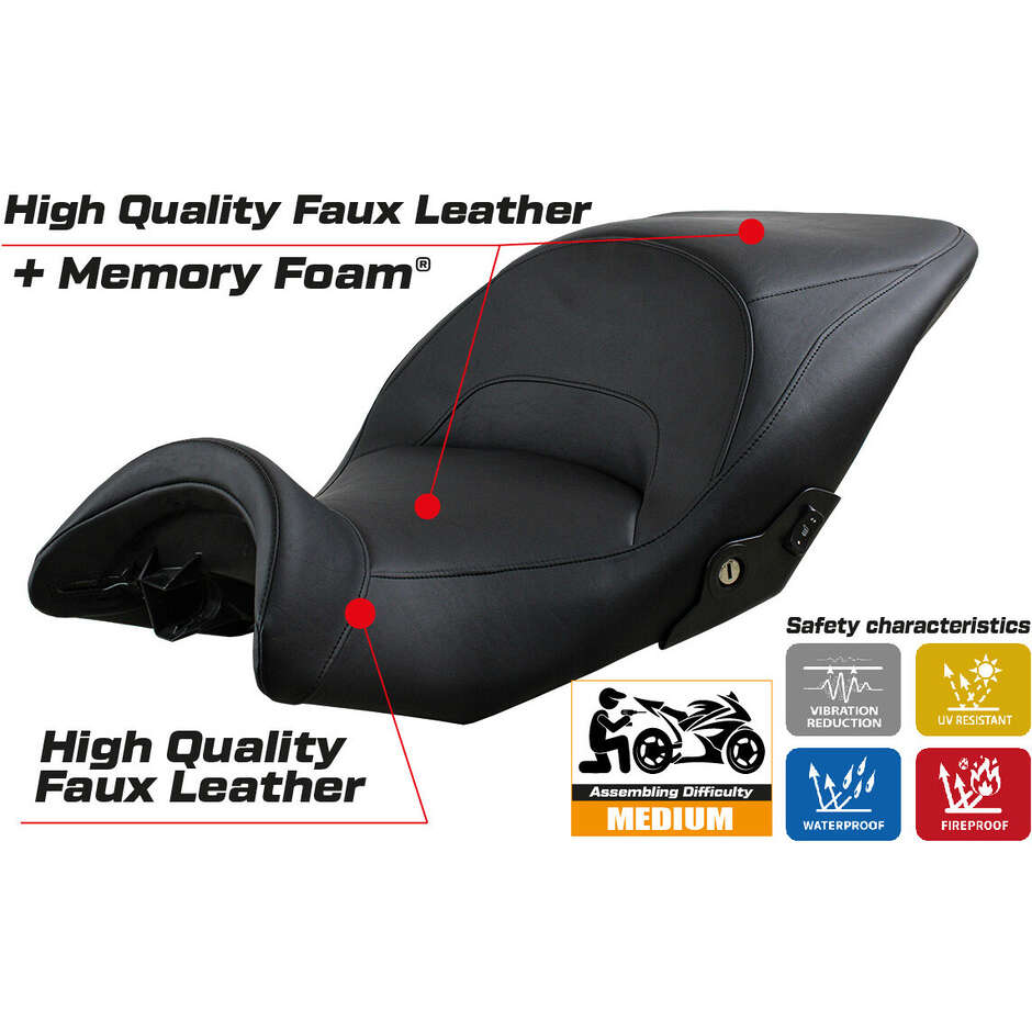 TPZ Italia Seat Cover Specific for BMW K 1600 GTL 2010-2025 Model Lithia Comfort System