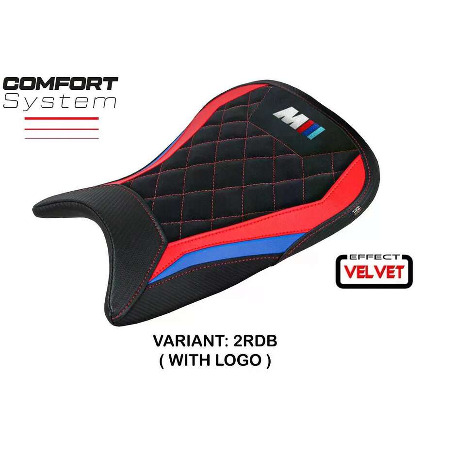 TPZ Italia Seat Cover Specific for BMW M 1000 R 2022-2025 Model Letur Velvet Comfort System