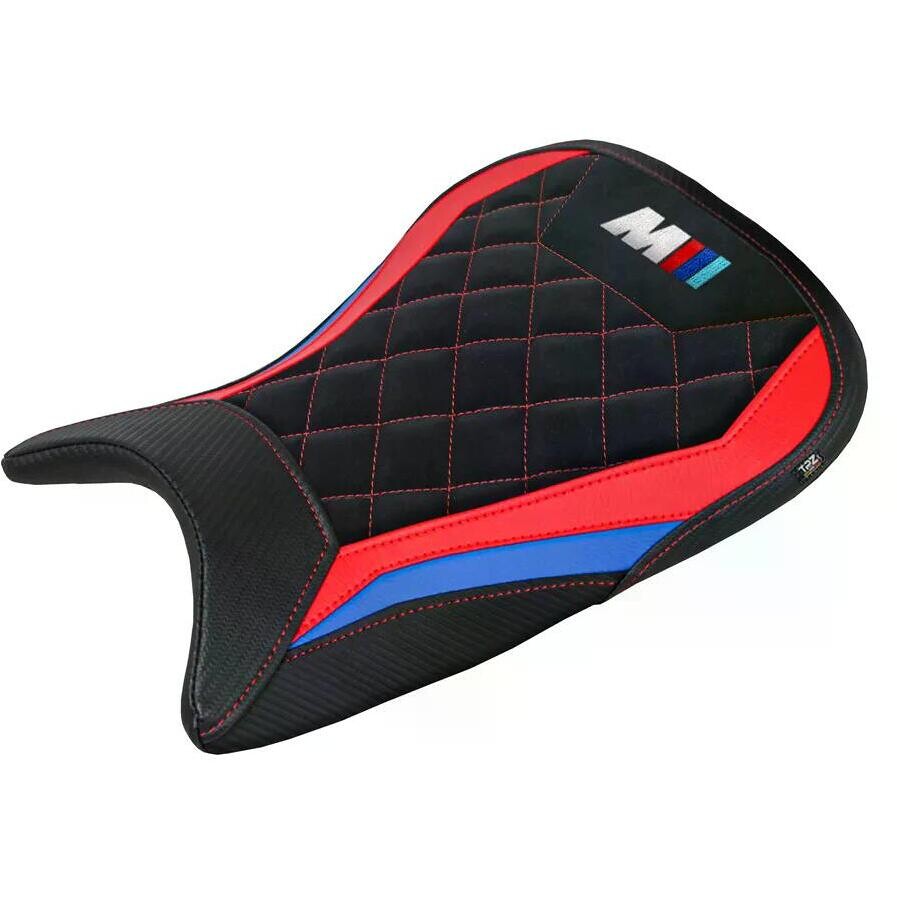 TPZ Italia Seat Cover Specific for BMW M 1000 RR 2021 - 2022 Model Kiel Velvet