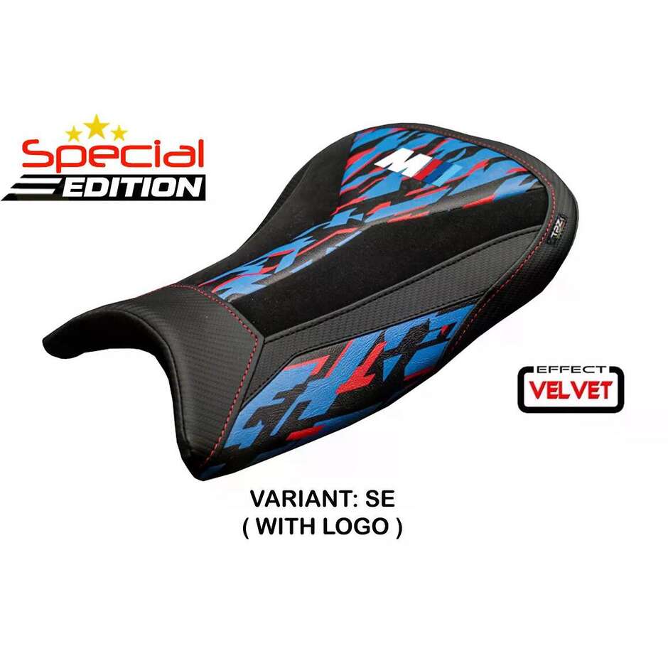 TPZ Italia Seat Cover Specific for BMW M 1000 RR 2021 - 2022 Model Special Edition Velvet