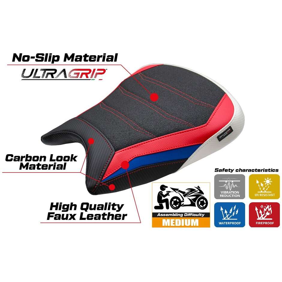 TPZ Italia Seat Cover Specific for BMW M 1000 RR 2023-2025 Model Melk Ultragrip
