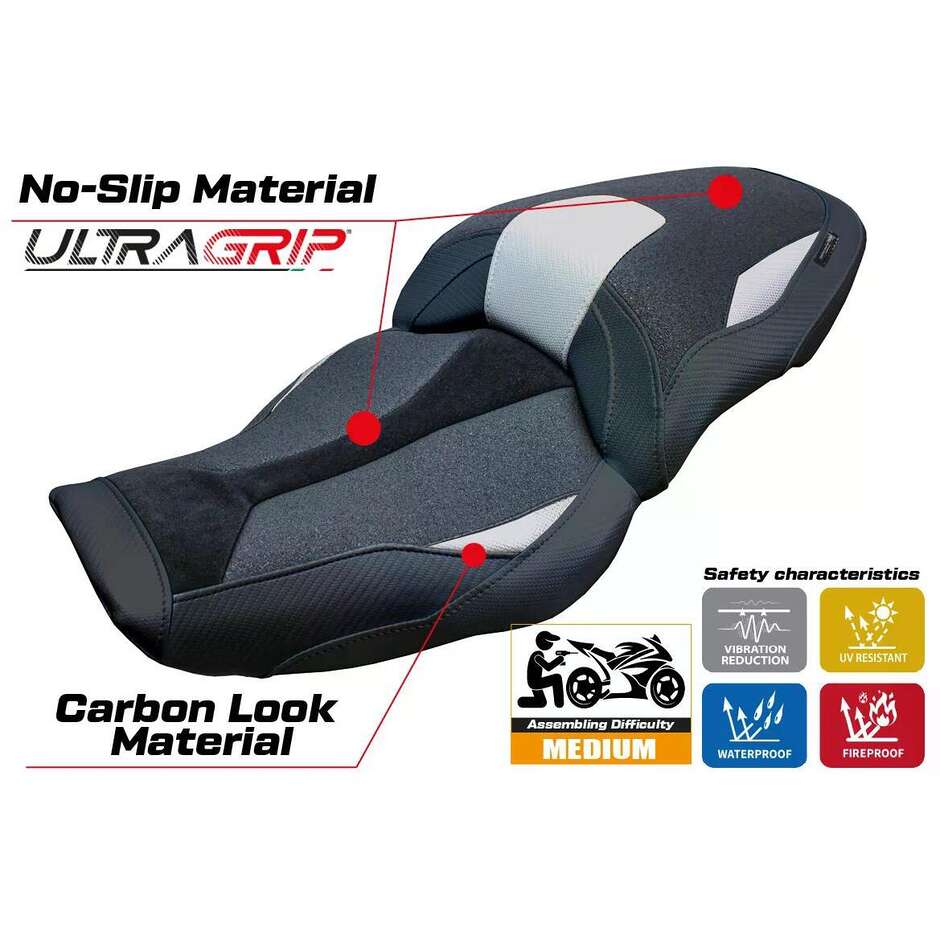 TPZ Italia Seat Cover Specific for BMW M 1000 XR 2024-2025 Model Graz Ultragrip