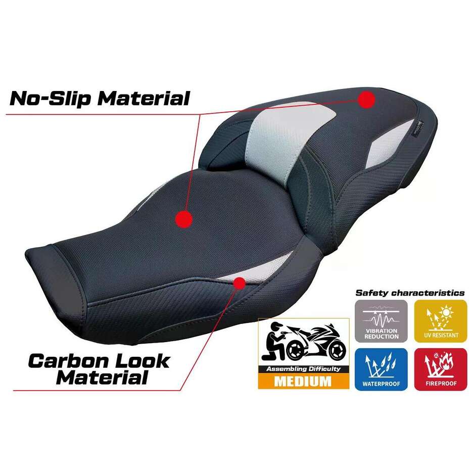 TPZ Italia Seat Cover Specific for BMW M 1000 XR 2024-2025 Model Graz