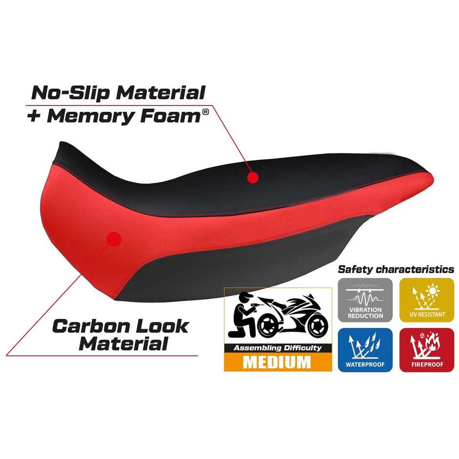 TPZ Italia Seat Cover Specific for BMW R 1150 GS Adventure 2002 - 2006 Model Giarre Comfort System