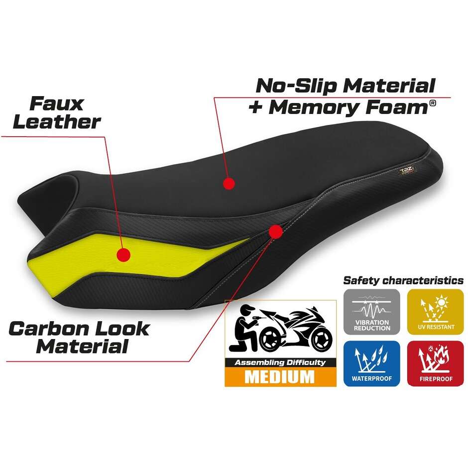 TPZ Italia Seat Cover Specific for BMW R 1200/1250 GS Rallye 2017 - 2024 Model Sa Dao Comfort System
