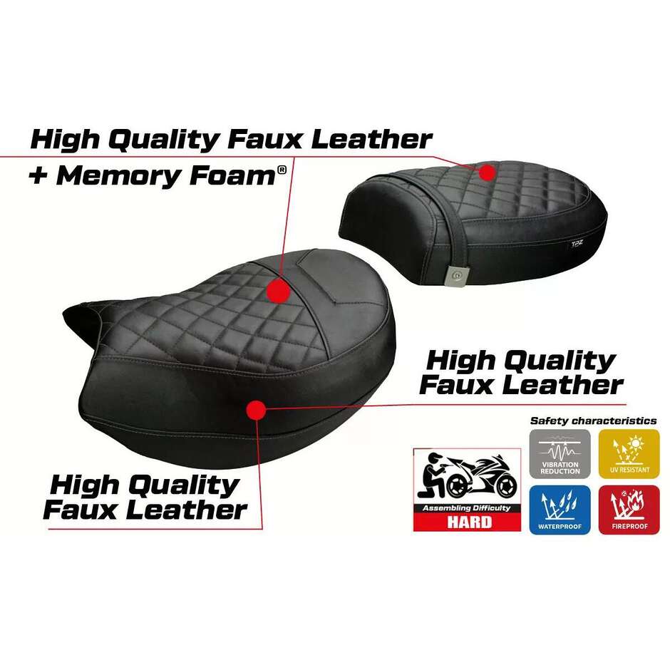 TPZ Italia Seat Cover Specific for BMW R 1200 C 1997-2006 Model Marburg Comfort System