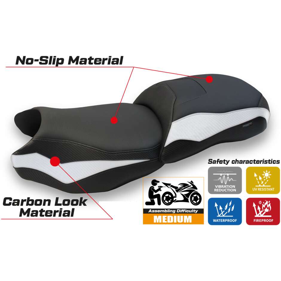 TPZ Italia Seat Cover Specific for BMW R 1250 GS 2019 - 2023 Dobbiaco Model
