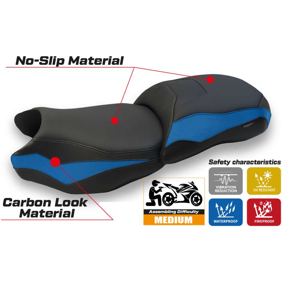 TPZ Italia Seat Cover Specific for BMW R 1250 GS 2019 - 2023 Model Jachal Comfort System