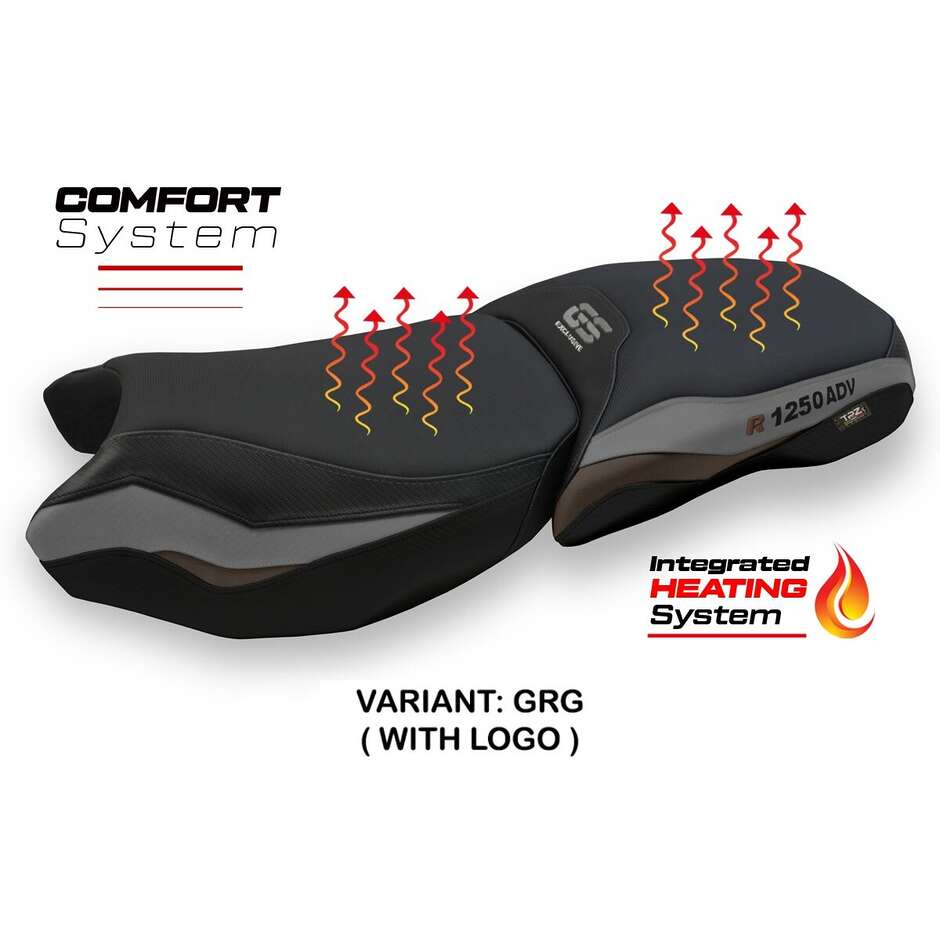 TPZ Italia Seat Cover Specific for BMW R 1250 GS Adventure 2019 - 2024 - Heating Comfort System