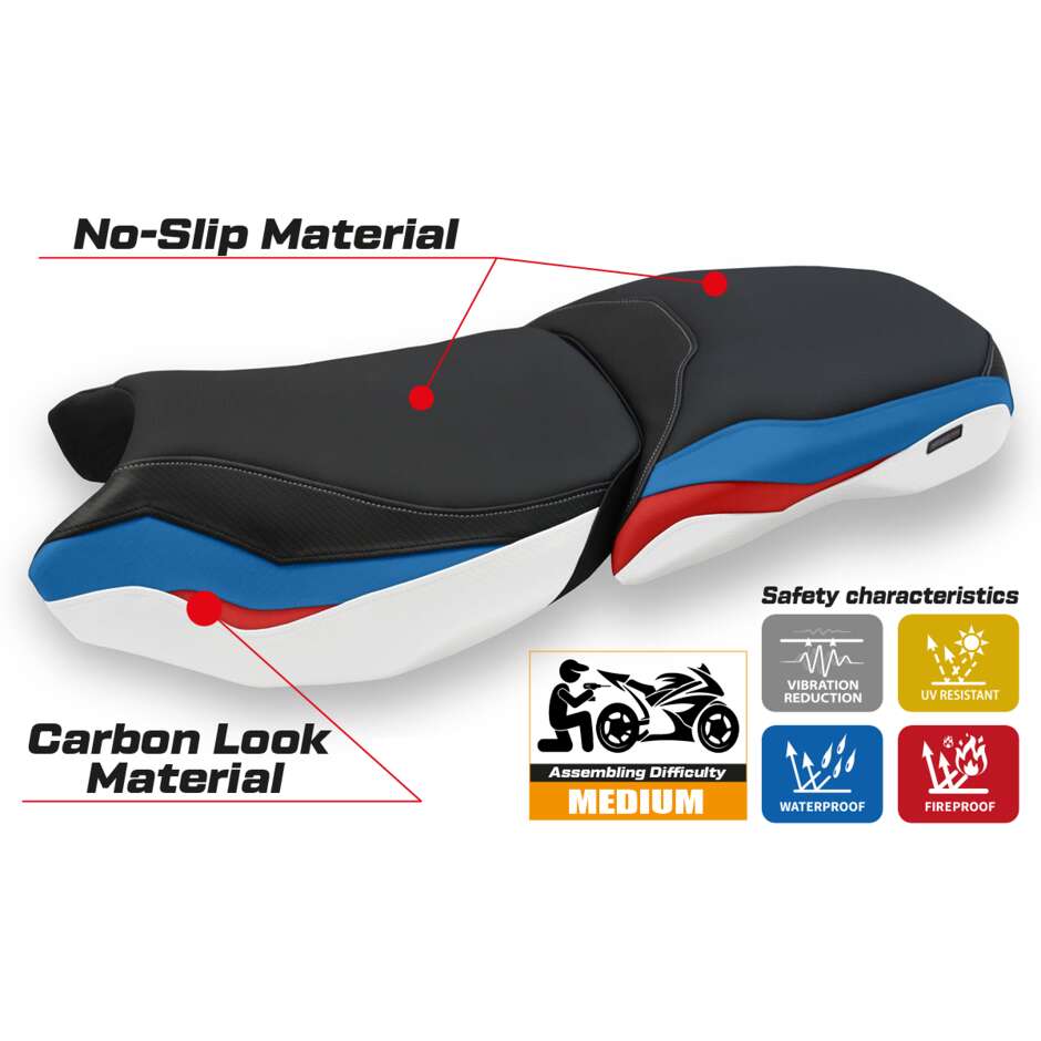 TPZ Italia Seat Cover Specific for BMW R 1250 GS Adventure 2019 - 2024 Model Baceno