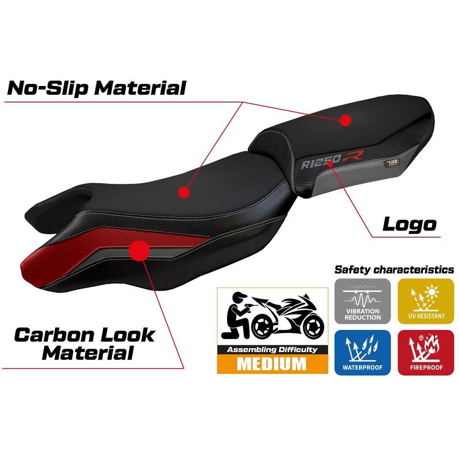TPZ Italia Seat Cover Specific for BMW R 1250 R 2019-2025 Model Puma Special Color