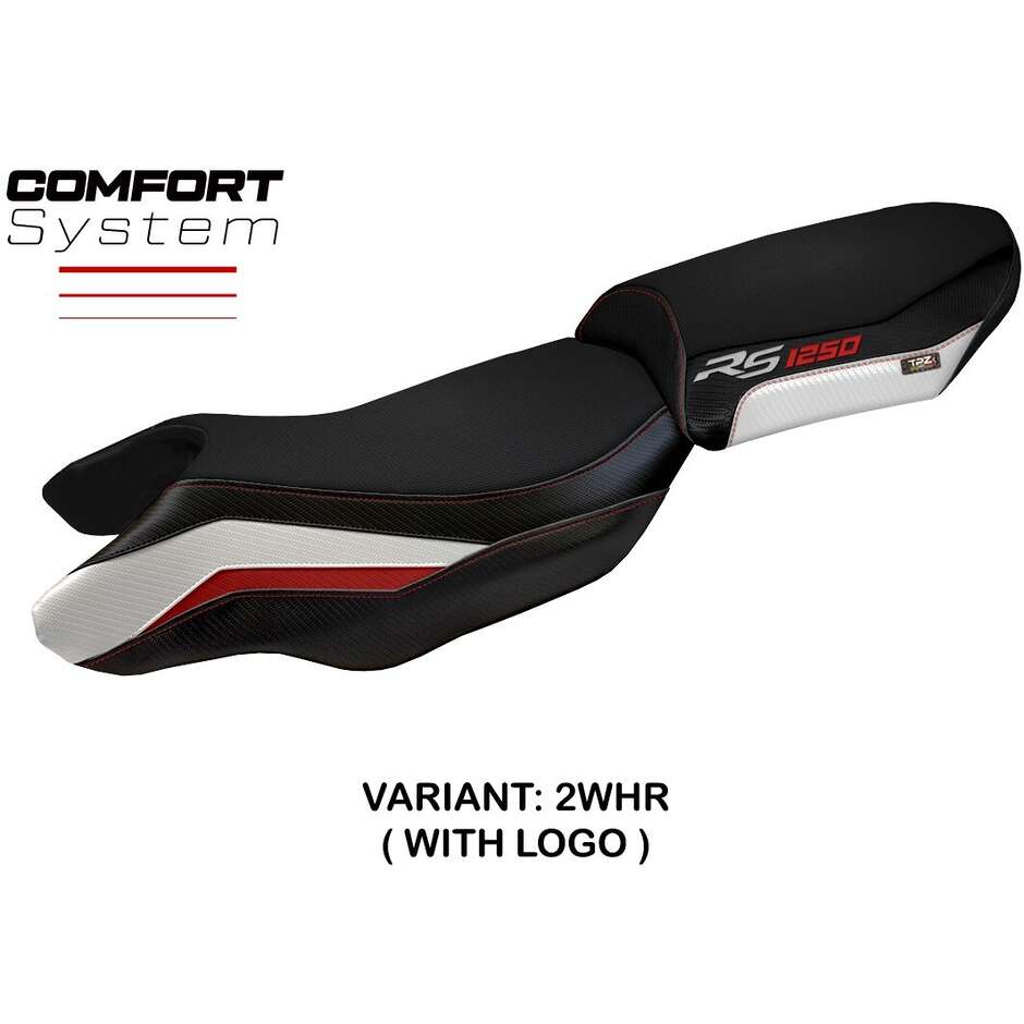 TPZ Italia Seat Cover Specific for BMW R 1250 RS 2020 - 2024 Model Blanco Comfort System