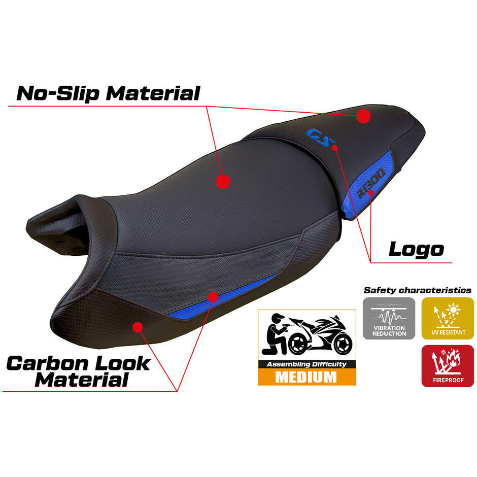 TPZ Italia Seat Cover Specific for BMW R 1300 GS 2023-2025 Model Koln