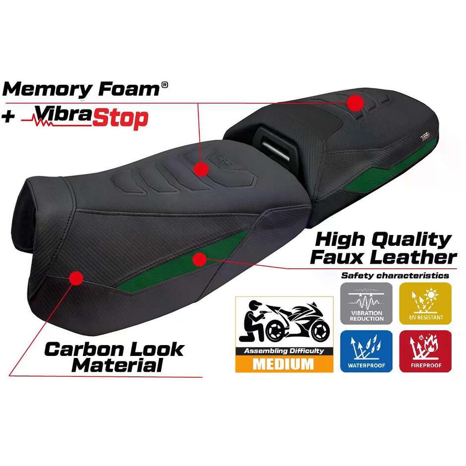 TPZ Italia Seat Cover Specific for BMW R 1300 GS ADVENTURE 2024-2025 Model Haisyn Comfort System Plus