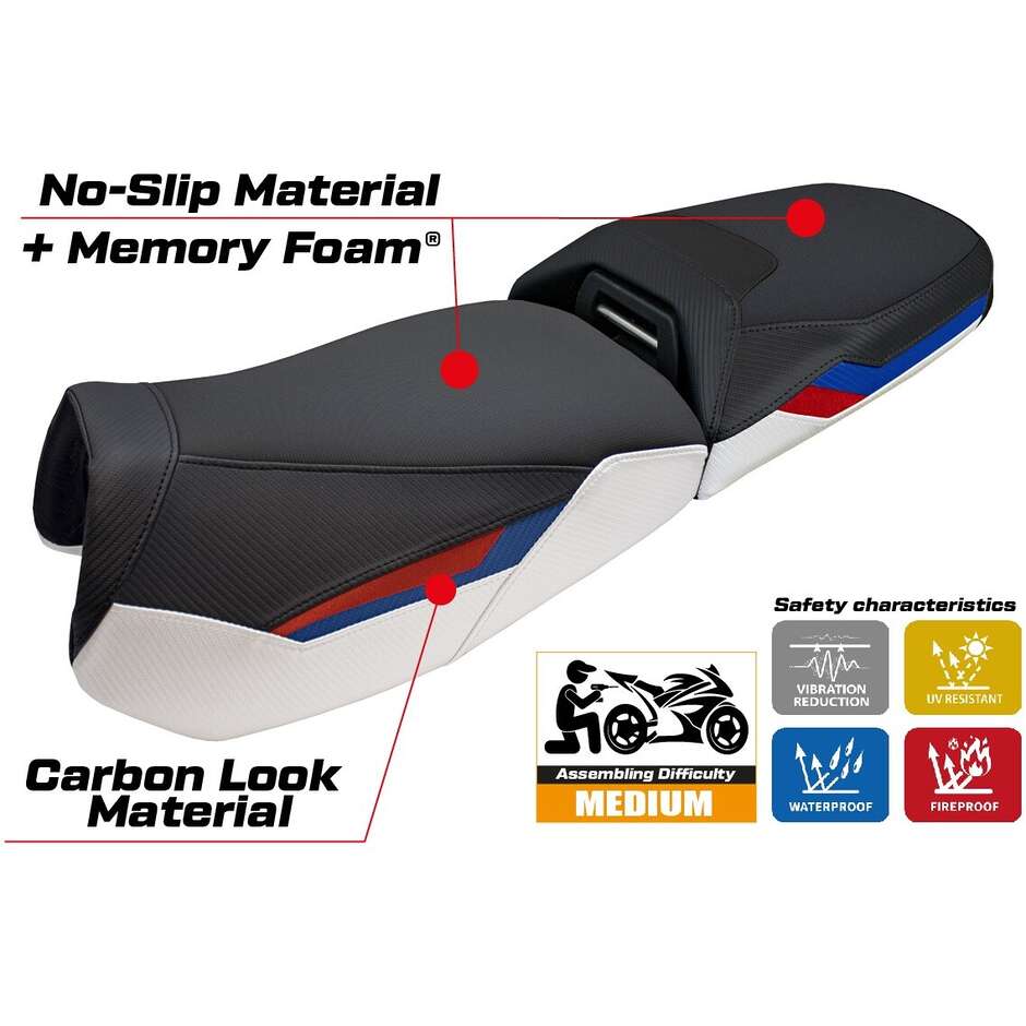 TPZ Italia Seat Cover Specific for BMW R 1300 GS Adventure 2024-2025 Model Haisyn Comfort System